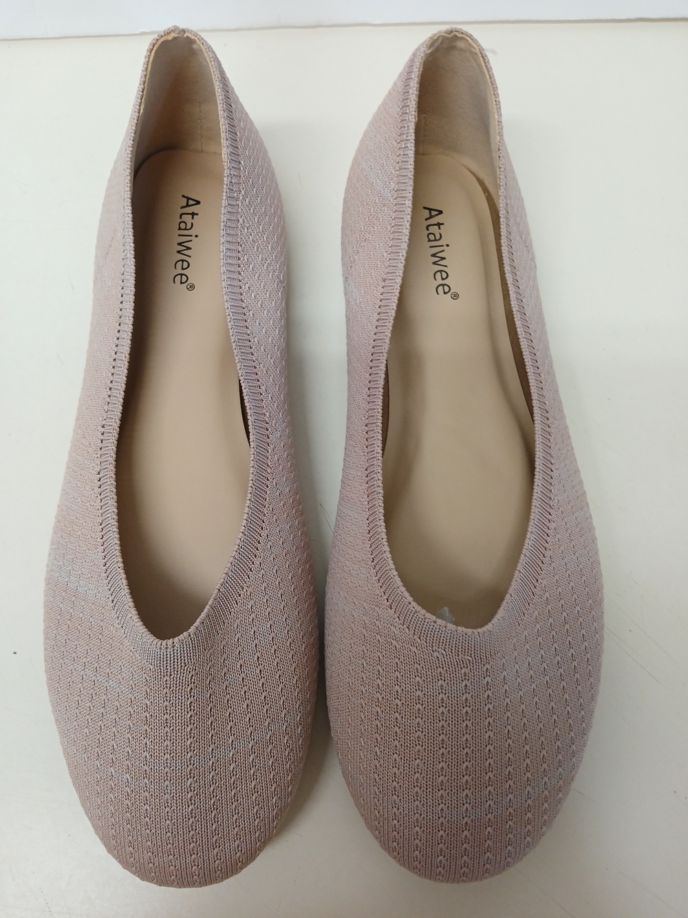 ✅️NWOT Blush Knit Slip-On Ballet Flats